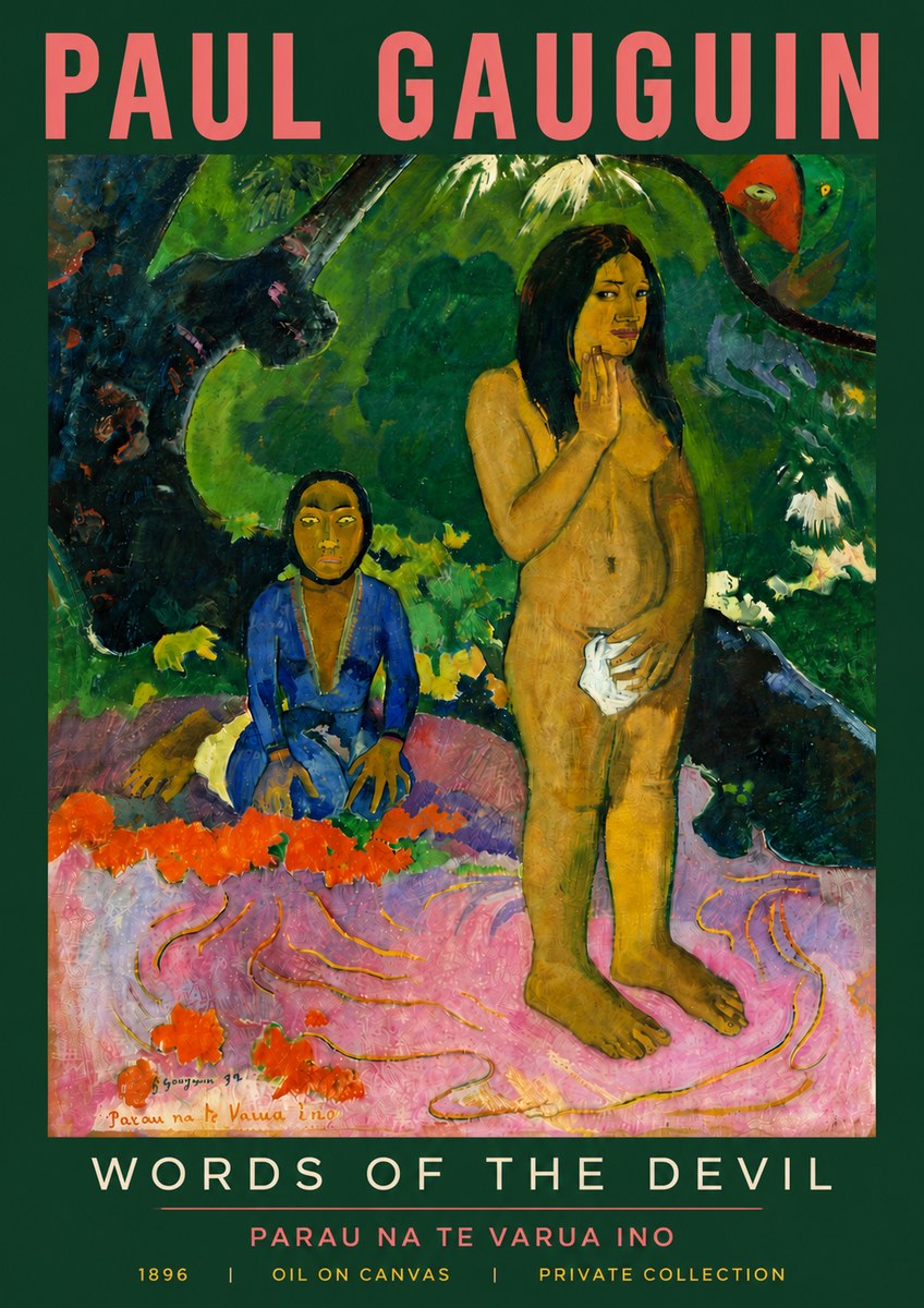 Paul Gauguin Words of the Devil No5 - Plakat