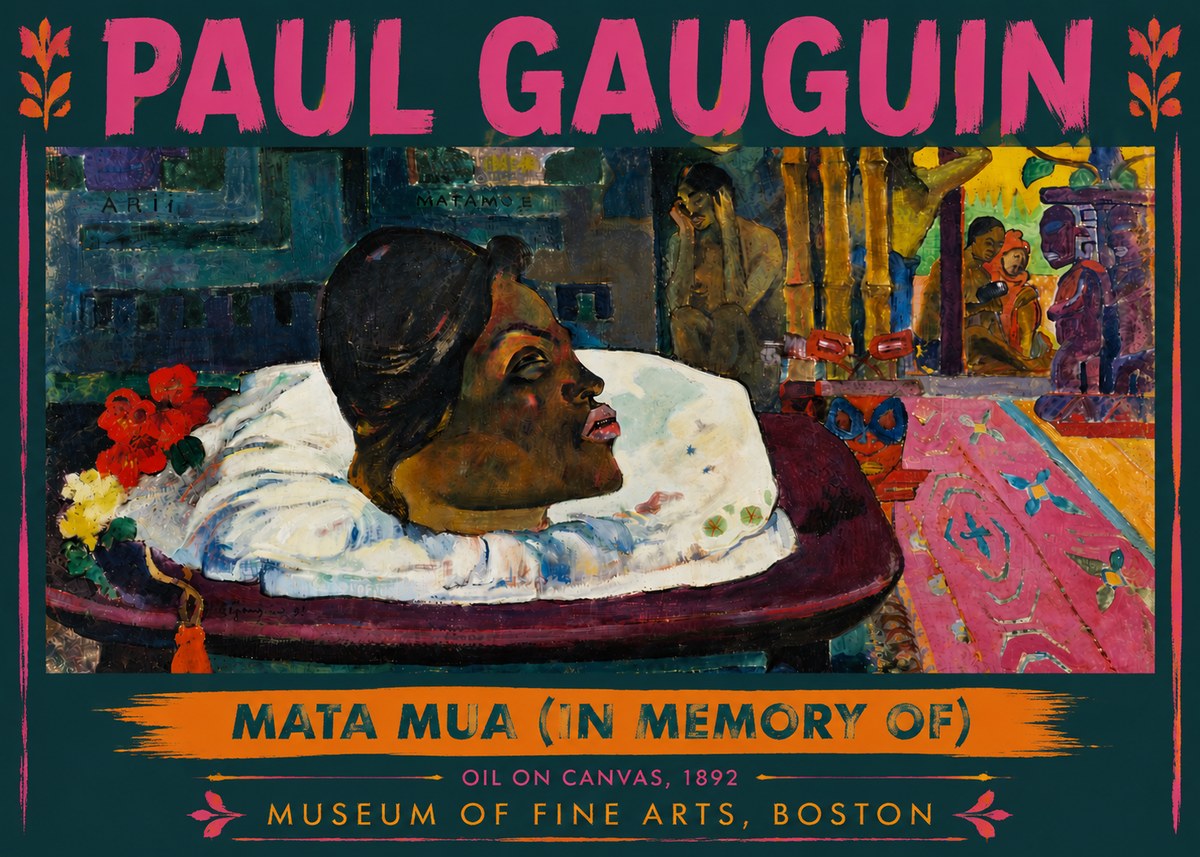 Paul Gauguin Mata Mua (in Memory Of) No5 - Plakat