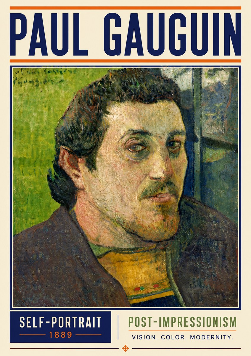 Paul Gauguin Self-portrait (1889) No6 - Plakat