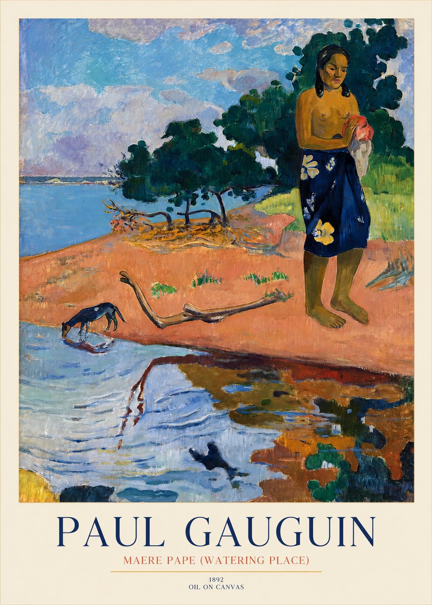 Paul Gauguin Maere Pape (Watering Place) No1 - Plakat