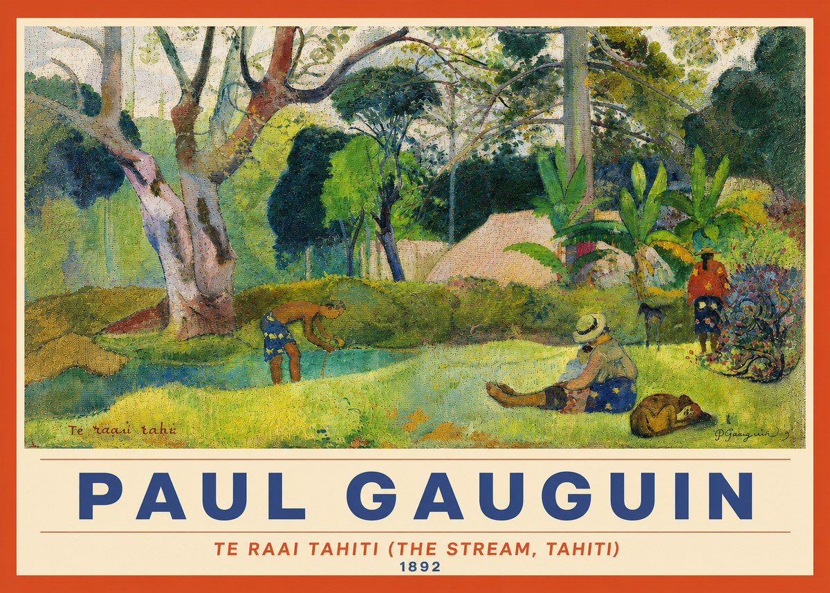 Paul Gauguin Te Ra'ai Rahi (the Great Pond) No4 - Plakat