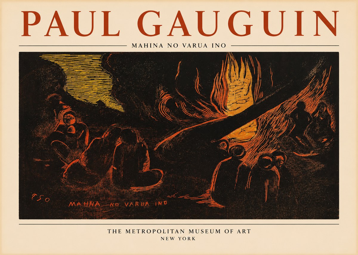 Paul Gauguin Mahina No Varua Ino No1 - Plakat