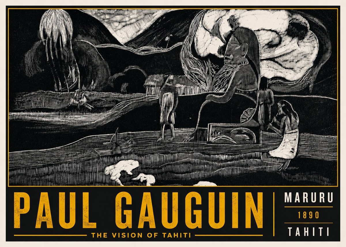 Paul Gauguin Maruru No6 - Plakat