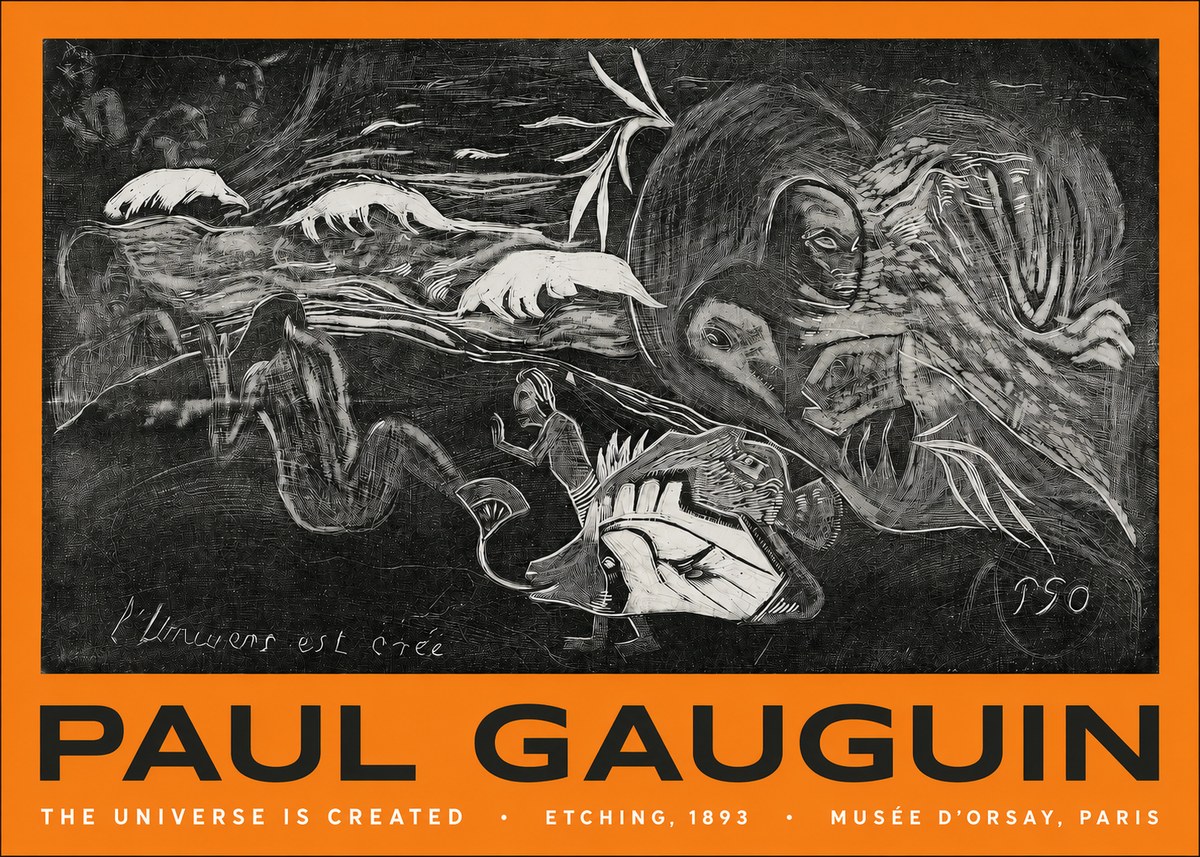 Paul Gauguin The Universe Is Created I No2 - Plakat