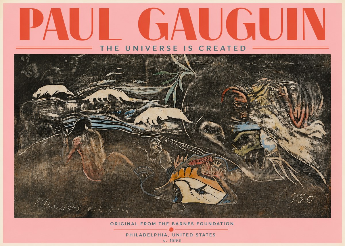 Paul Gauguin The Universe Is Created II No5 - Plakat