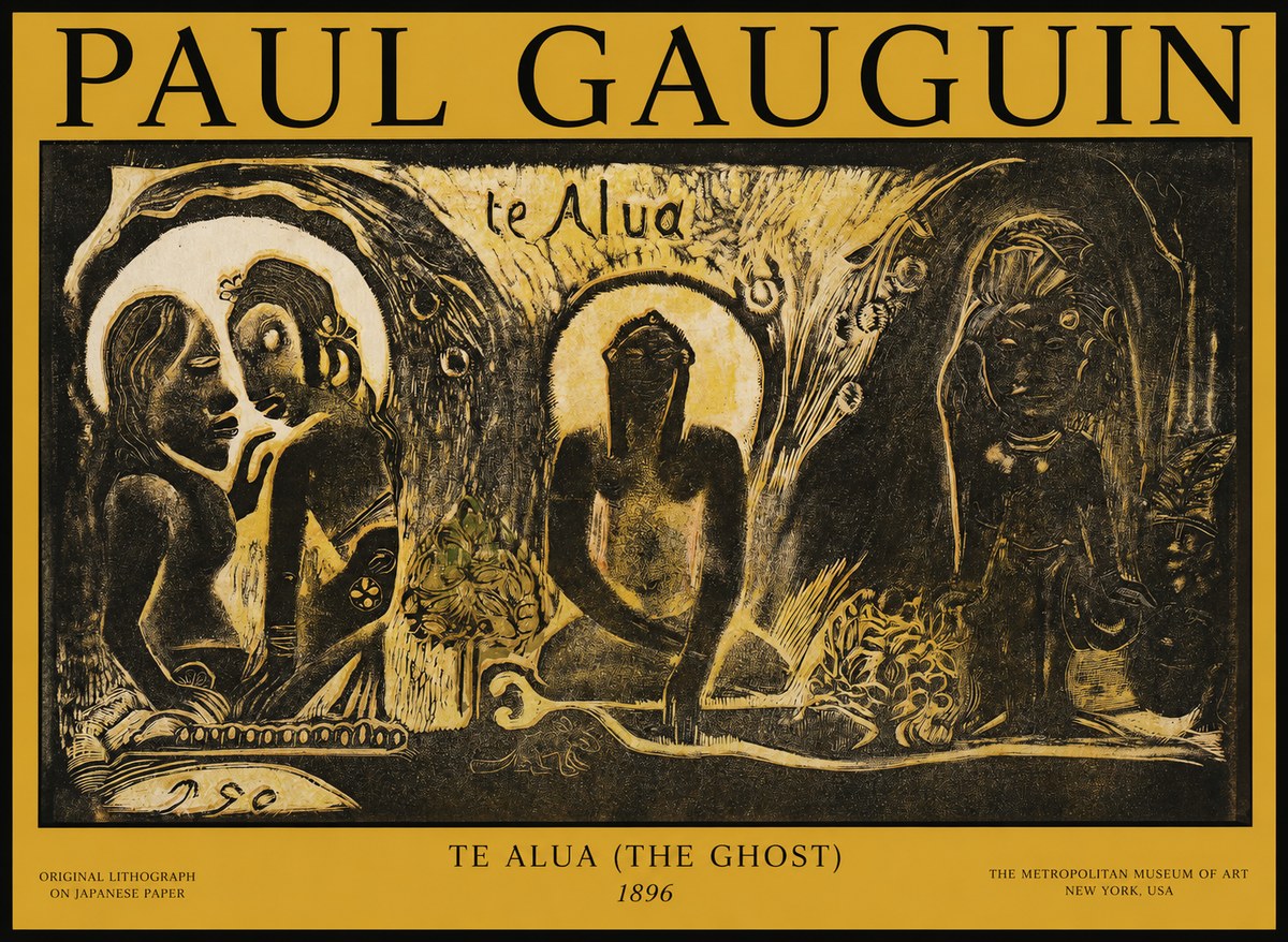 Paul Gauguin Te Alua (the Ghost) No1 - Plakat