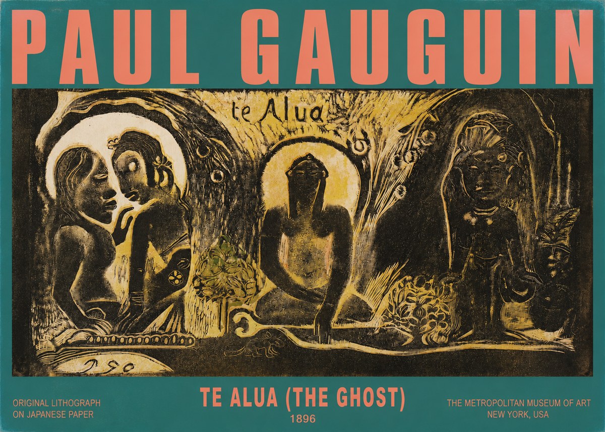 Paul Gauguin Te Alua (the Ghost) No2 - Plakat