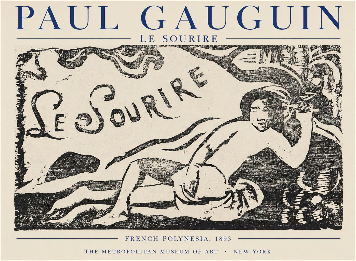 Paul Gauguin Le Sourire No1 - Plakat