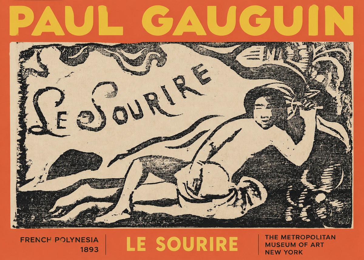 Paul Gauguin Le Sourire No2 - Plakat