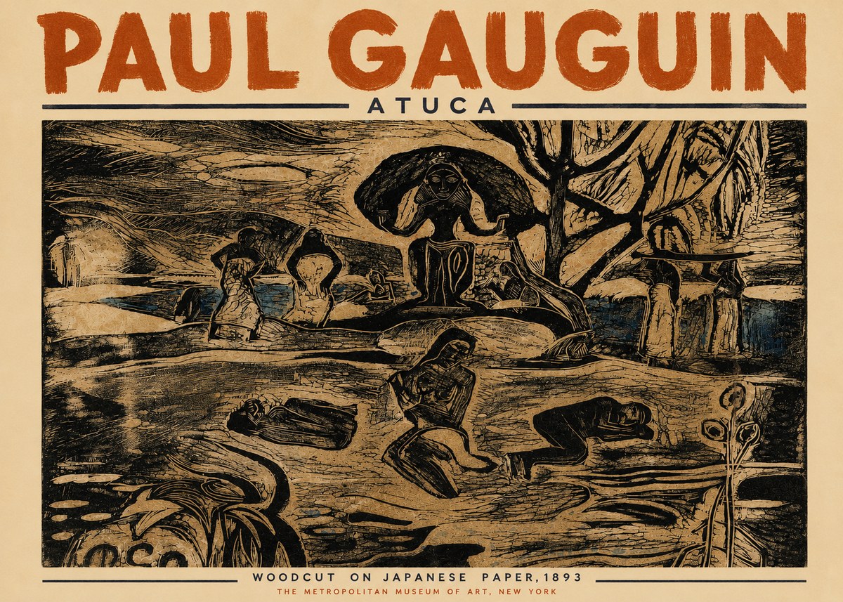 Paul Gauguin Atuca No4 - Plakat