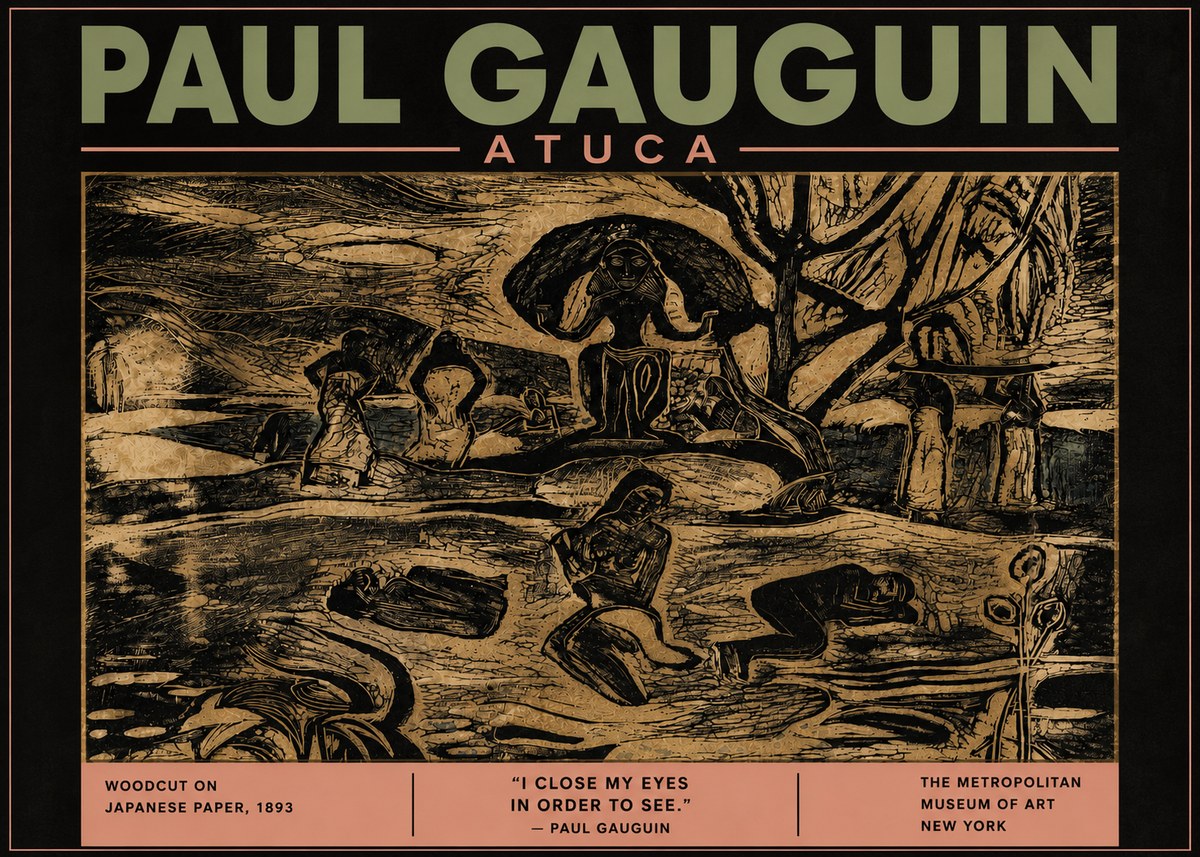 Paul Gauguin Atuca No5 - Plakat