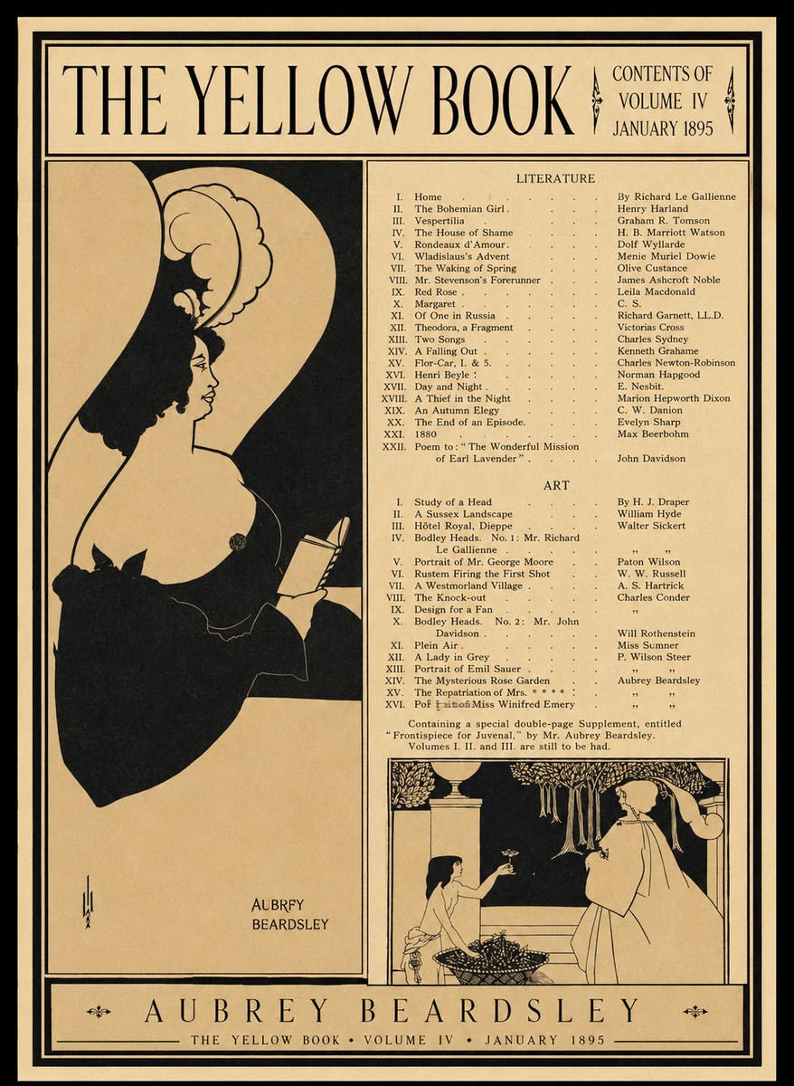 Aubrey Beardsley The Yellow Book II No1 - Plakat