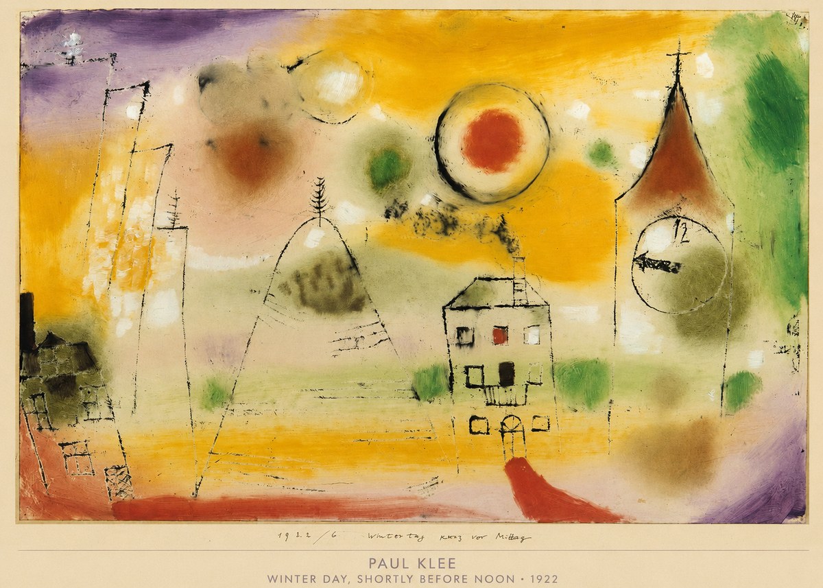 Paul Klee Winter Day, Shortly Before Noon No6 - Plakat
