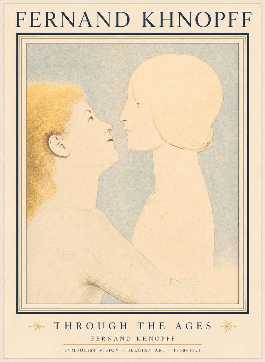 Fernand Khnopff Through the Ages No1 - Plakat