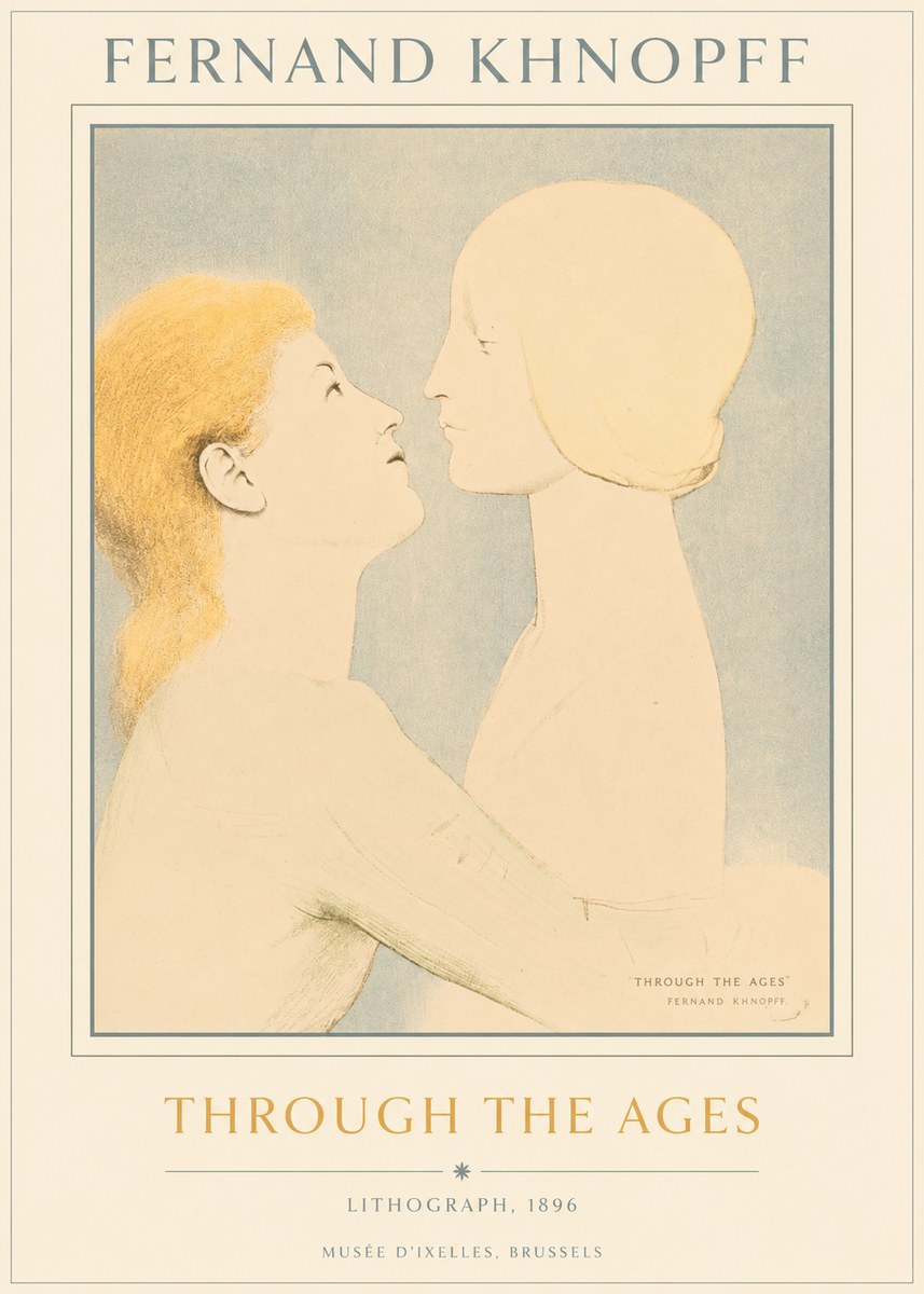 Fernand Khnopff Through the Ages No5 - Plakat