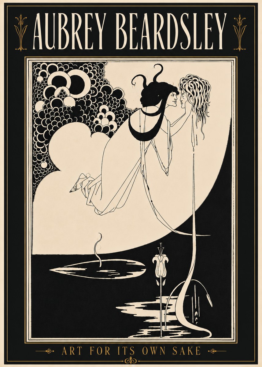 Aubrey Beardsley Art for Its Own Sake No5 - Plakat