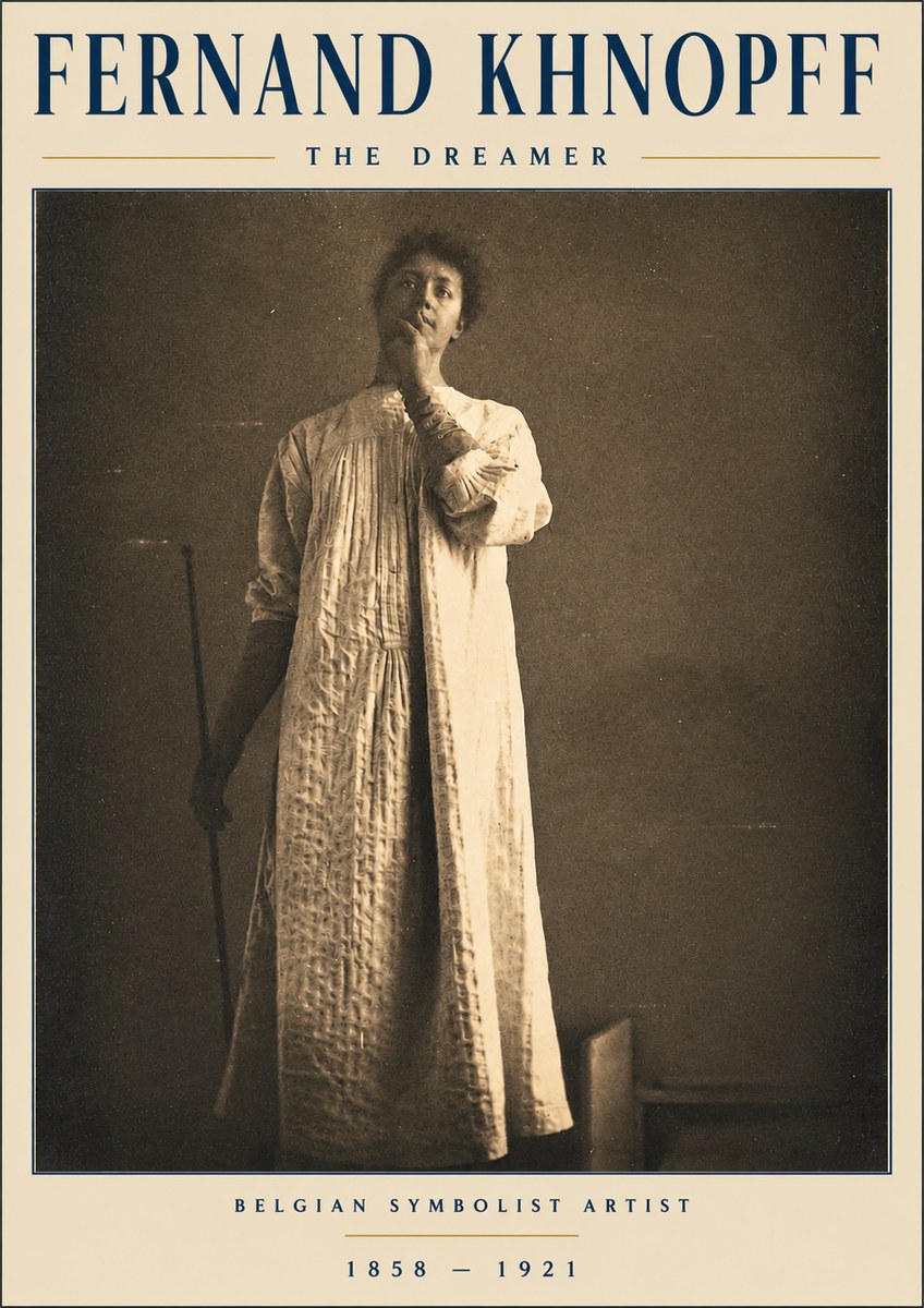 Fernand Khnopff The Dreamer No3 - Plakat
