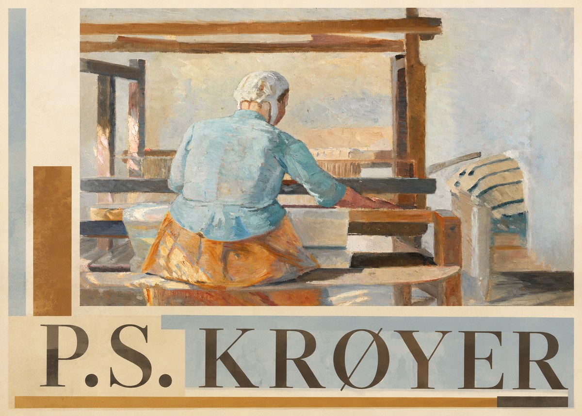 P.S. Krøyer A Weaver No4 - Plakat
