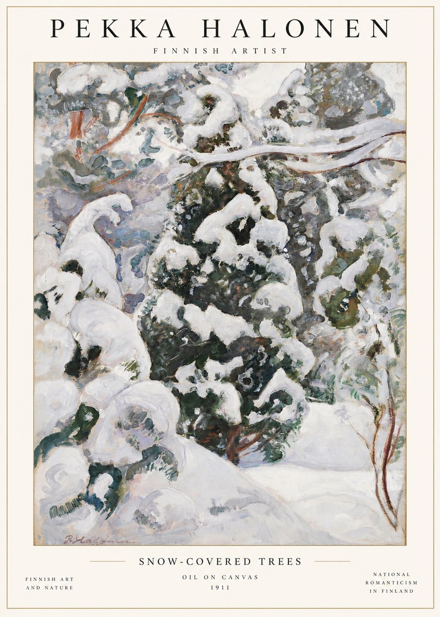 Pekka Halonen Winter Forest I No2 - Plakat
