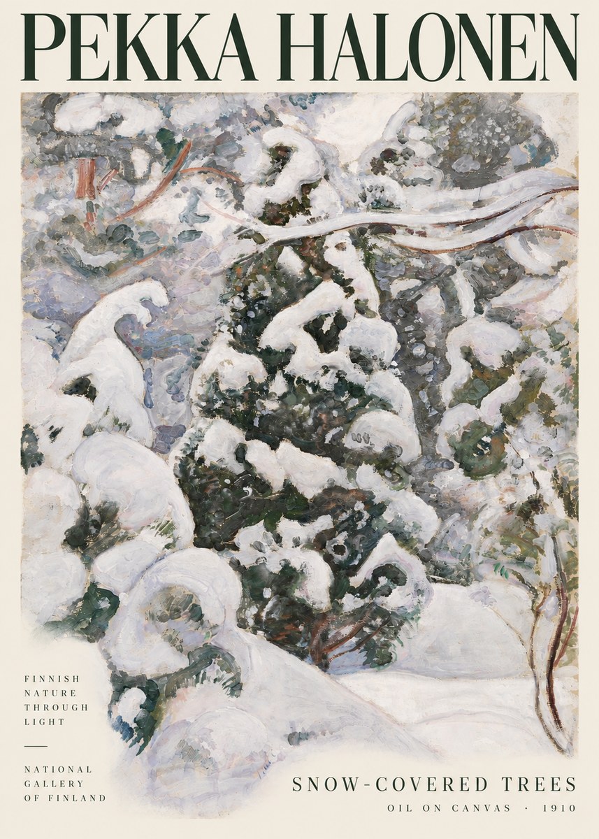 Pekka Halonen Winter Forest I No4 - Plakat