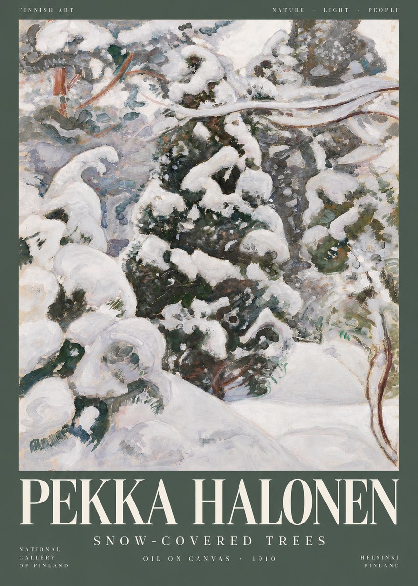 Pekka Halonen Winter Forest I No5 - Plakat