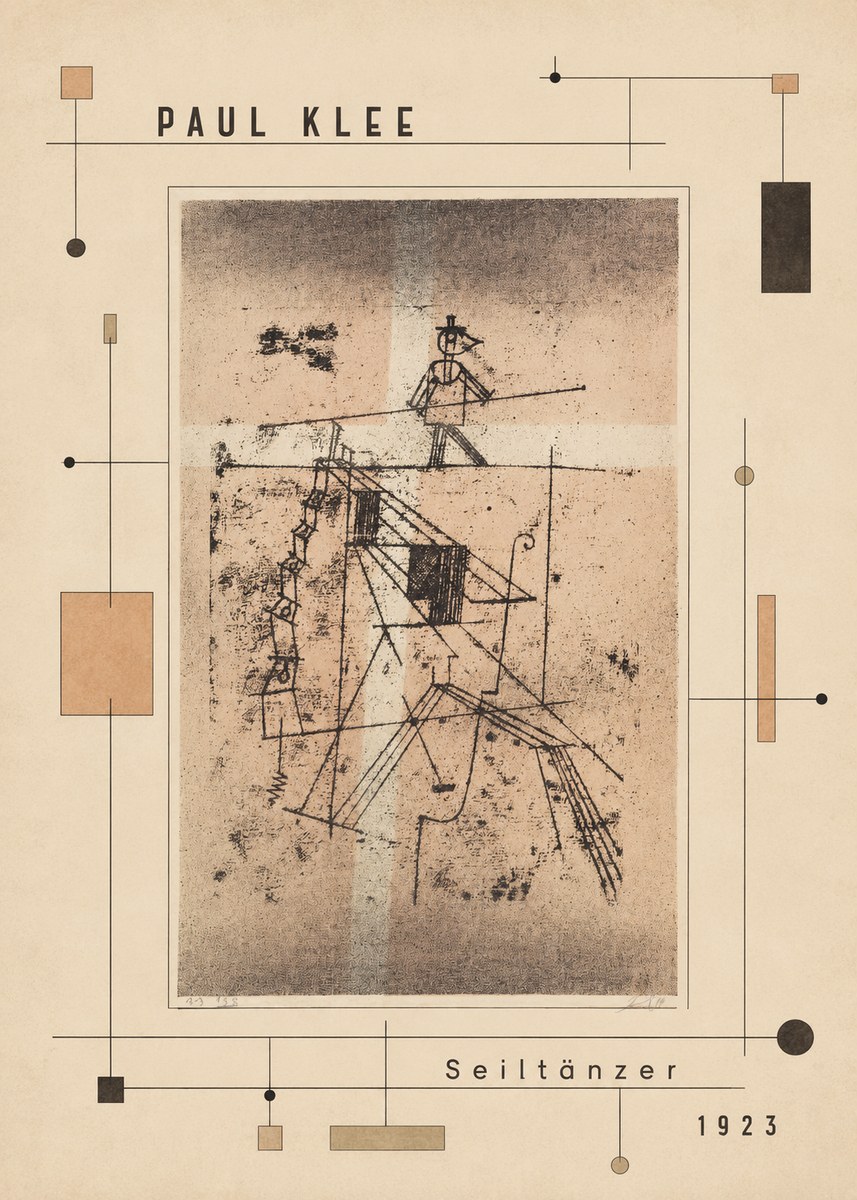 Paul Klee Seiltänzer II No5 - Plakat