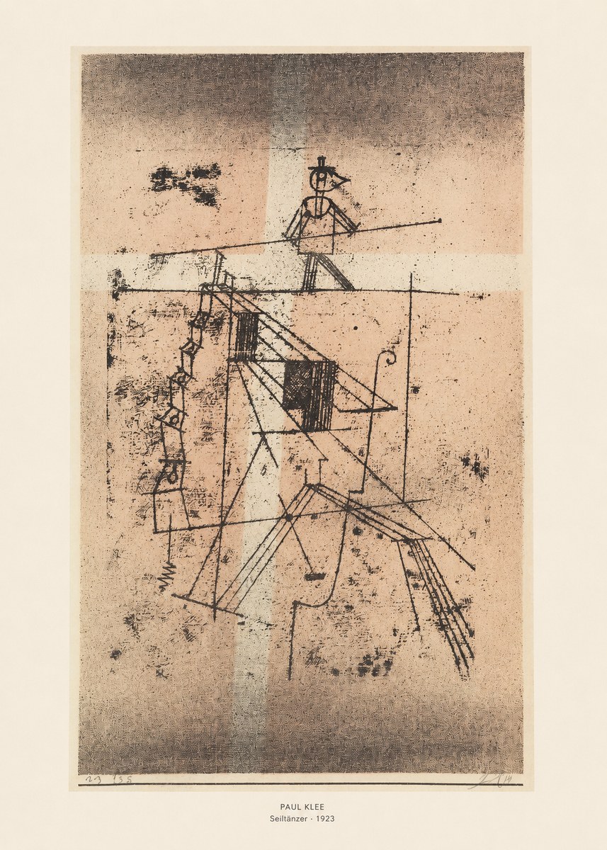 Paul Klee Seiltänzer II No6 - Plakat