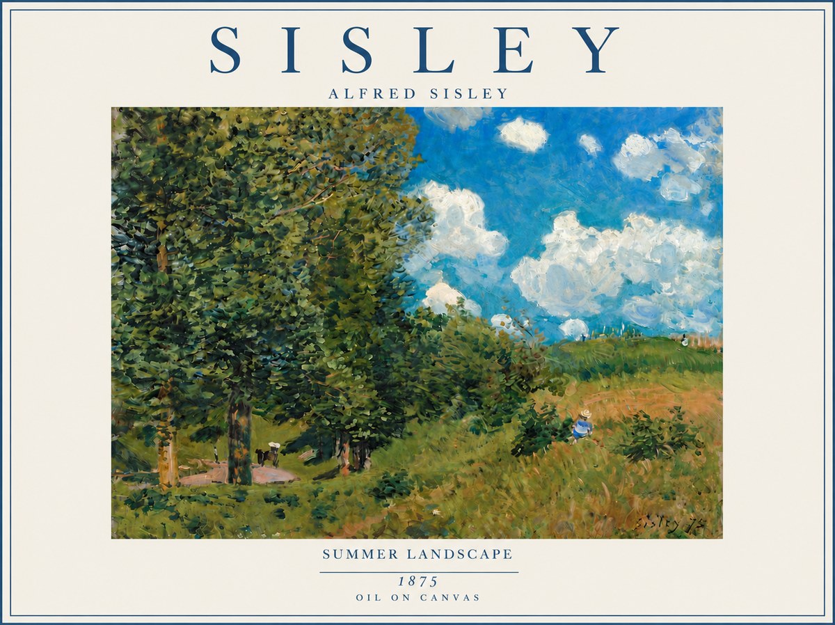 Sisley Summer Landscape No6 - Plakat