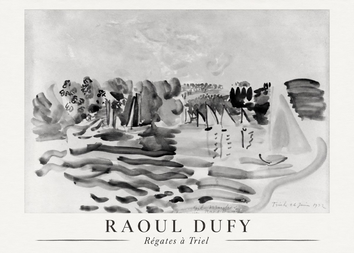 Raoul Dufy Régates À Triel No6 - Plakat