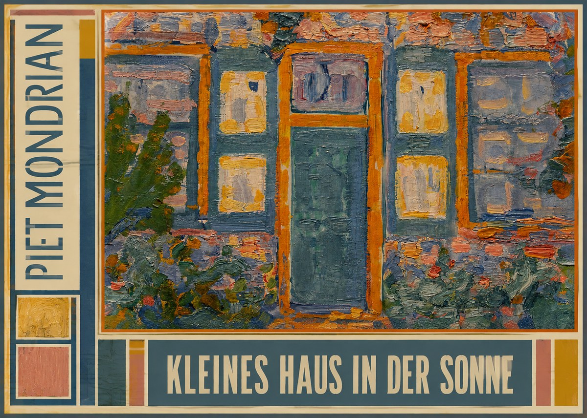 Piet Mondrian Kleines Haus in Der Sonne II No3 - Plakat