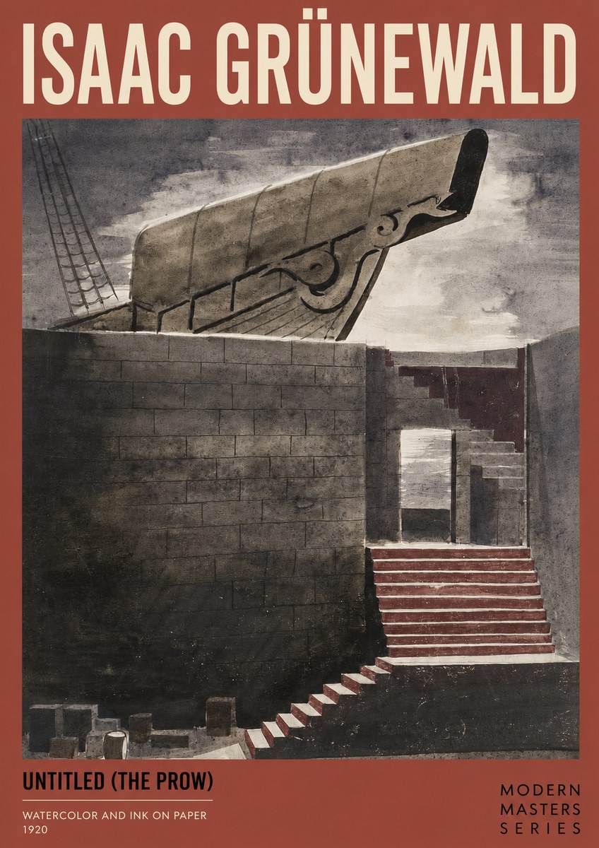 Isaac Grünewald Untitled (the Prow) No2 - Plakat