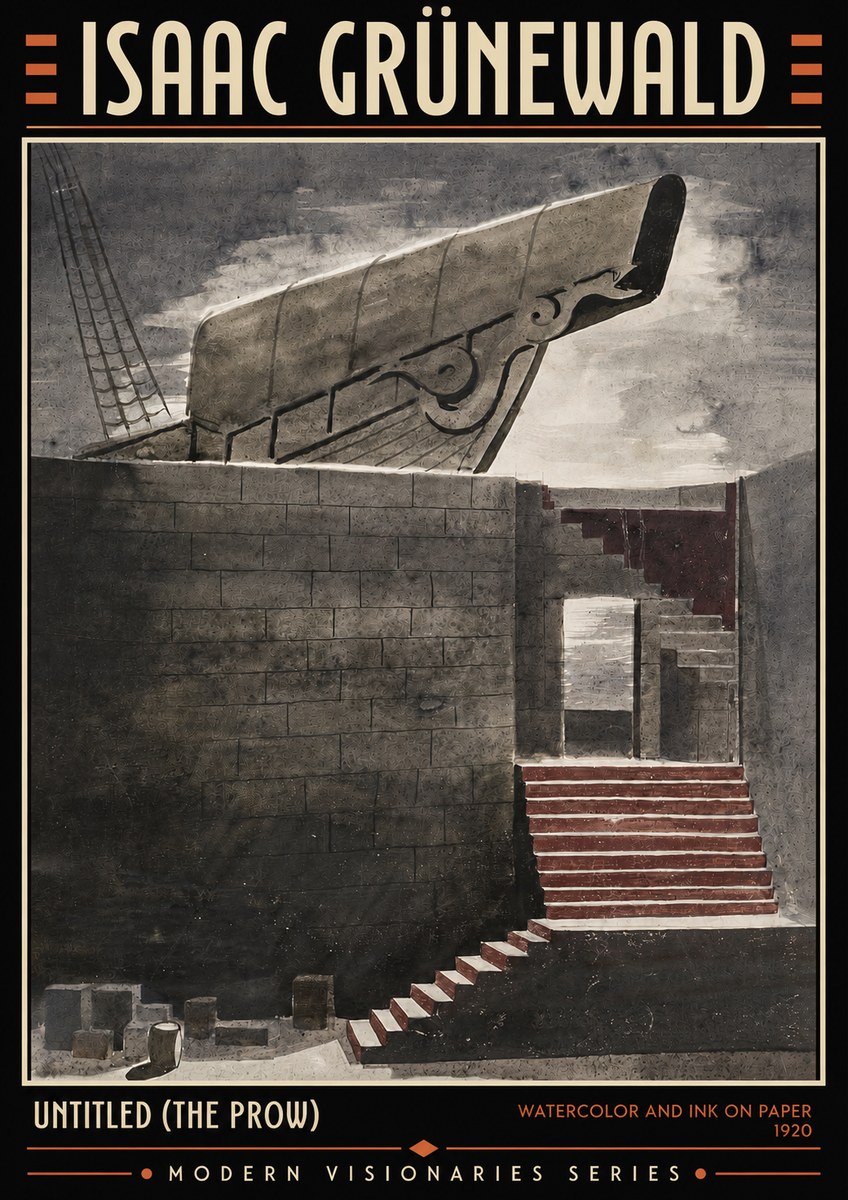 Isaac Grünewald Untitled (the Prow) No4 - Plakat