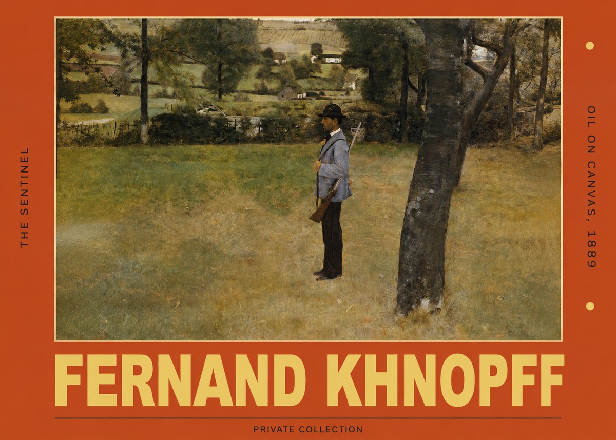 Fernand Khnopff The Hunter No5 - Plakat