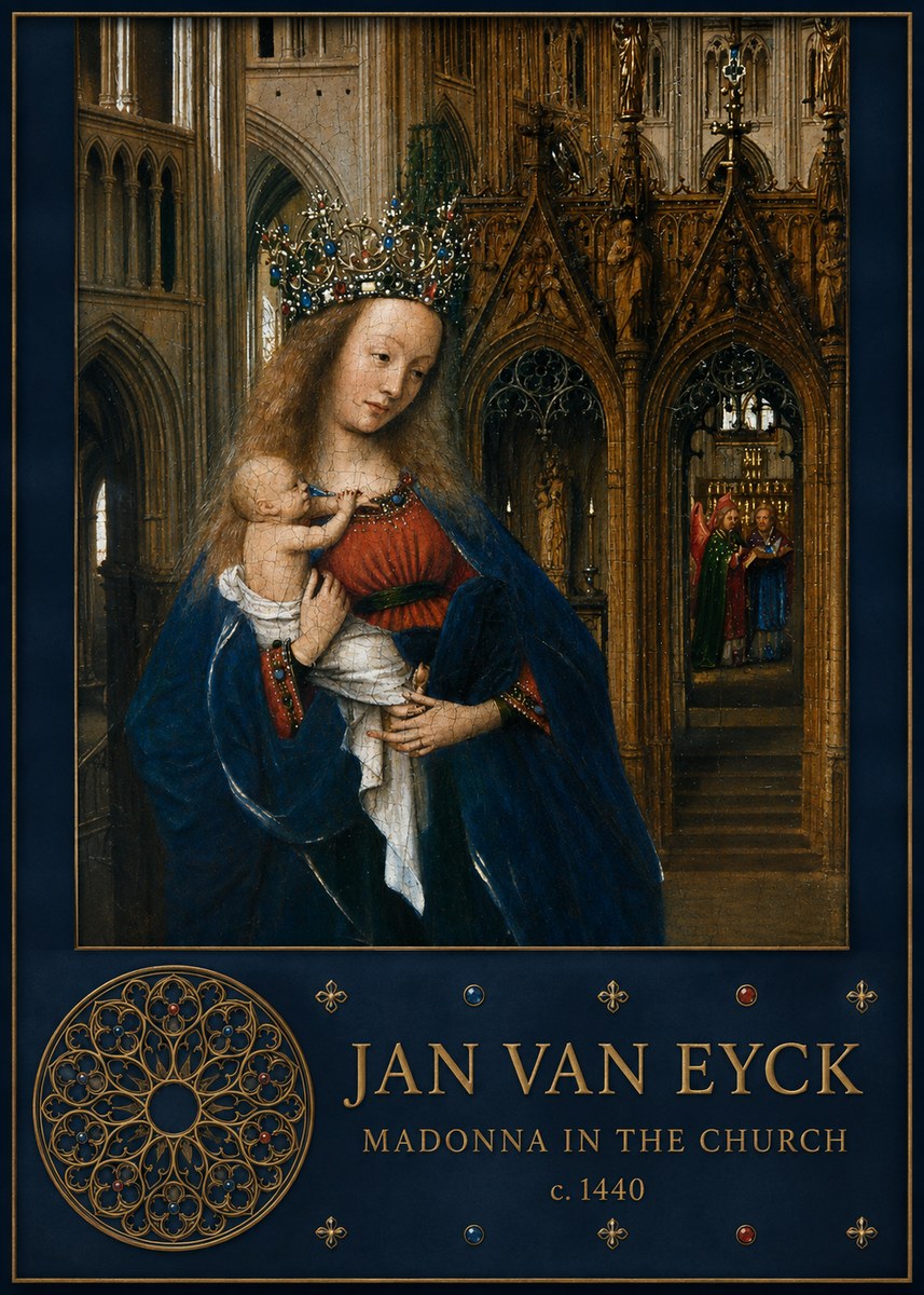 Jan van Eyck Madonna in the Church I No5 - Plakat