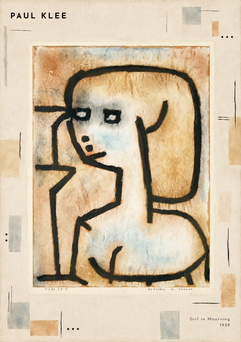 Paul Klee Girl in Mourning No3 - Plakat