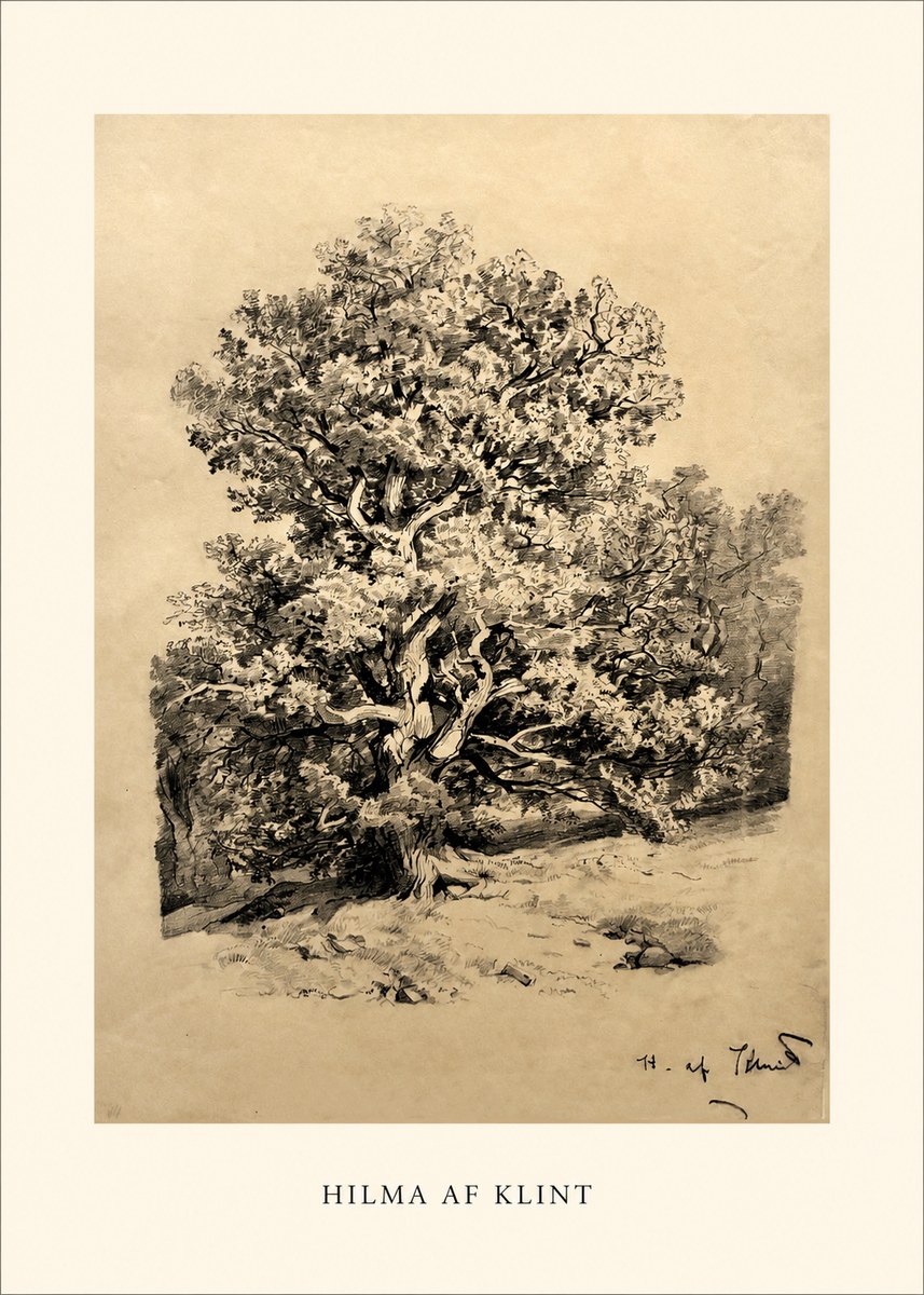 Hilma af Klint Large Tree Landscape No1 - Plakat