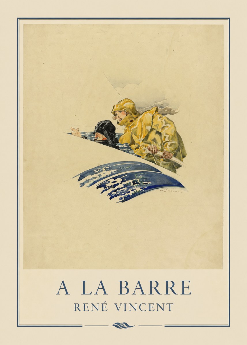 René Vincent A La Barre No4 - Plakat
