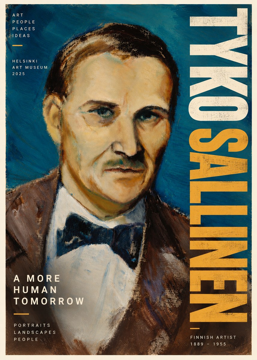 Tyko Sallinen Portrait of a Man I No6 - Plakat