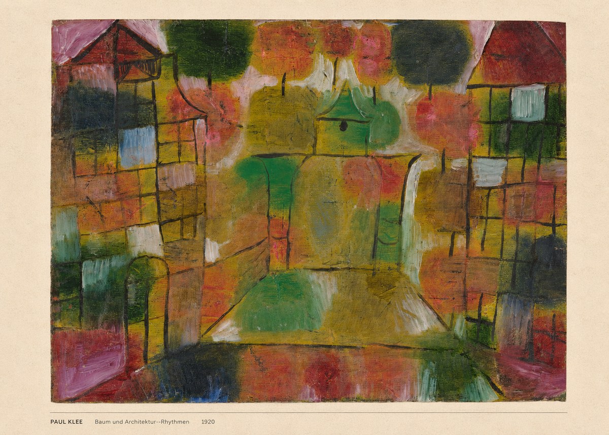 Paul Klee Baum Und Architektur--rhythmen No6 - Plakat