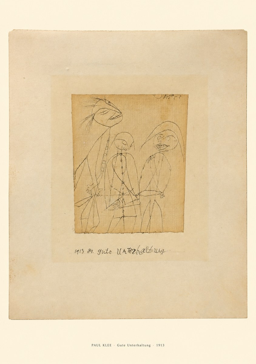 Paul Klee Gute Unterhaltung No6 - Plakat