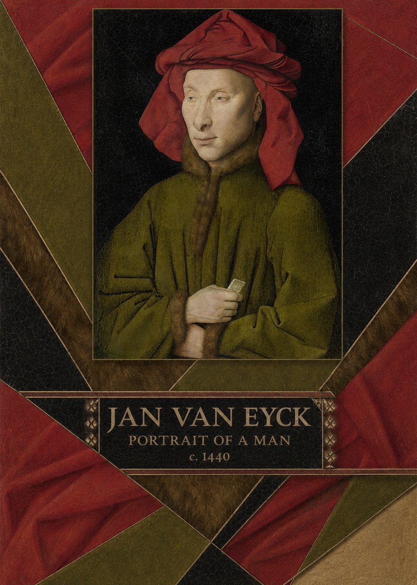 Jan van Eyck Portrait of a Man I No4 - Plakat