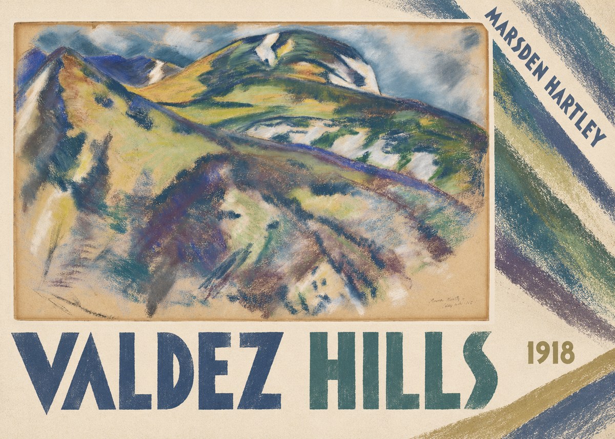 Marsden Hartley Valdez Hills No4 - Plakat
