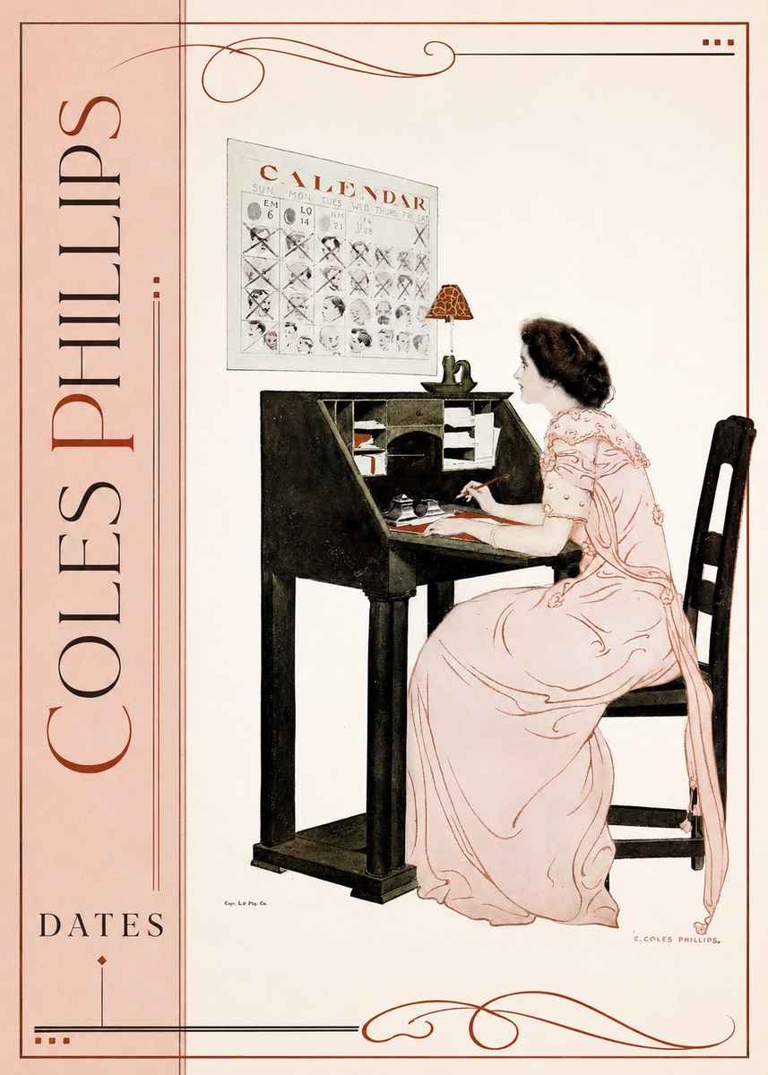 Coles Phillips Dates No2 - Plakat