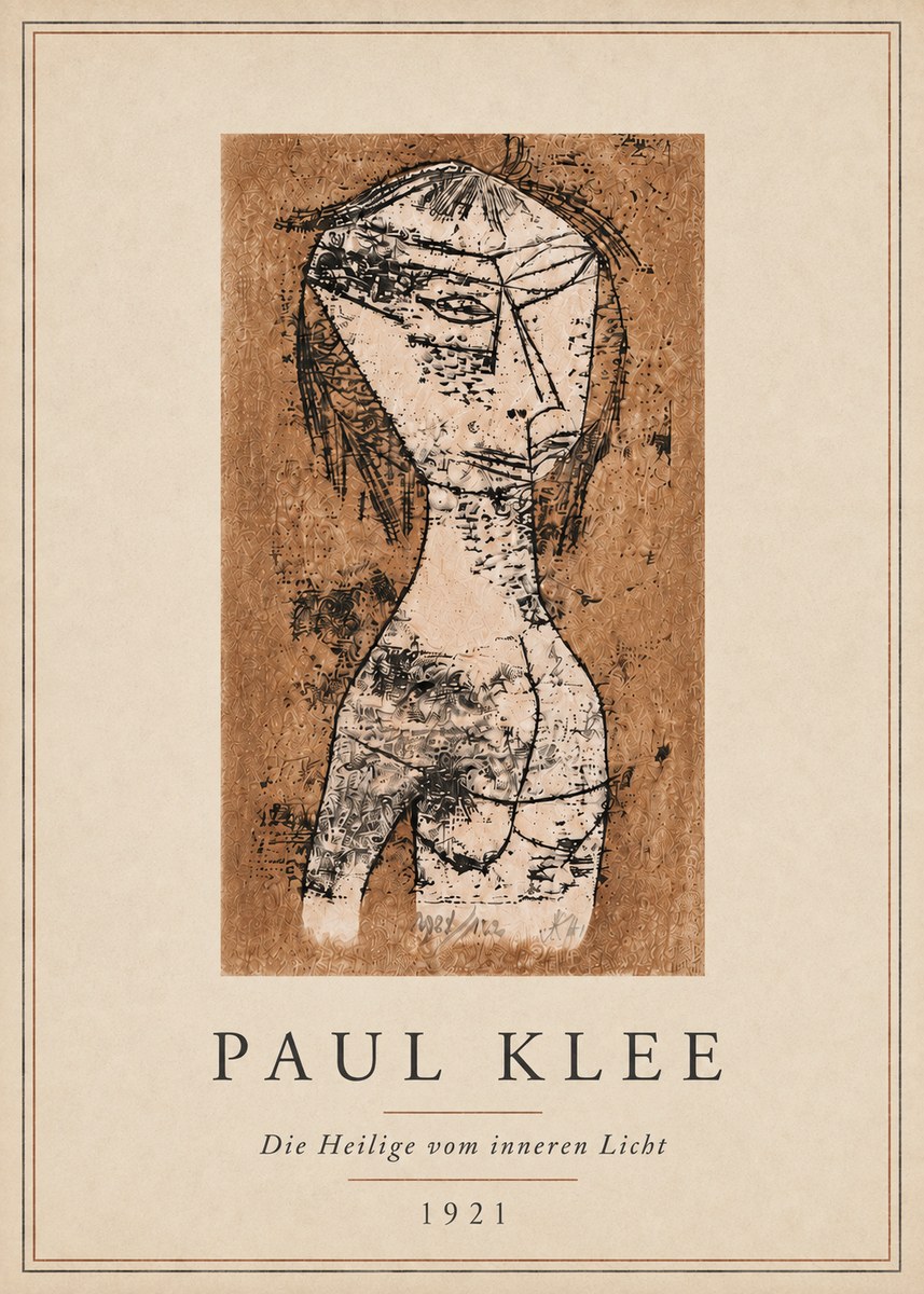 Paul Klee Die Heilige Vom Inneren Licht I No5 - Plakat