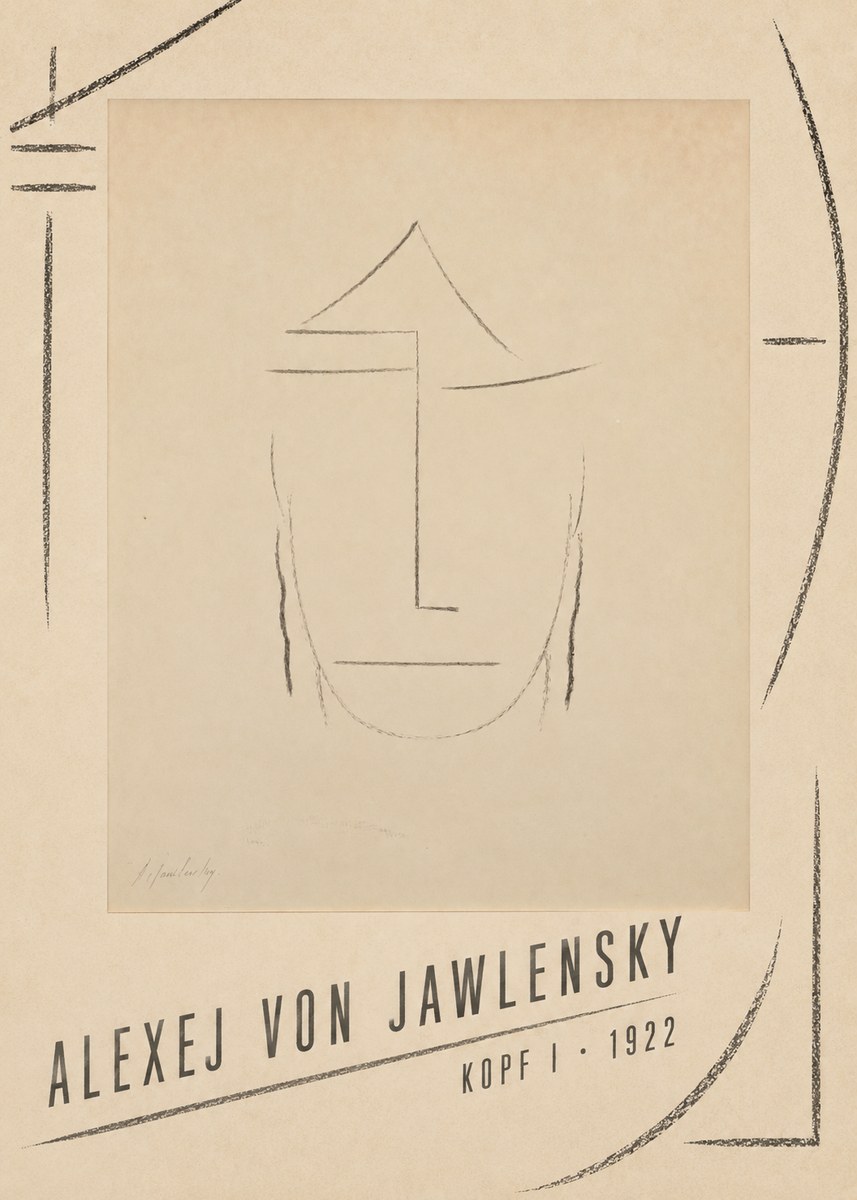 Alexej von Jawlensky Kopf I No4 - Plakat