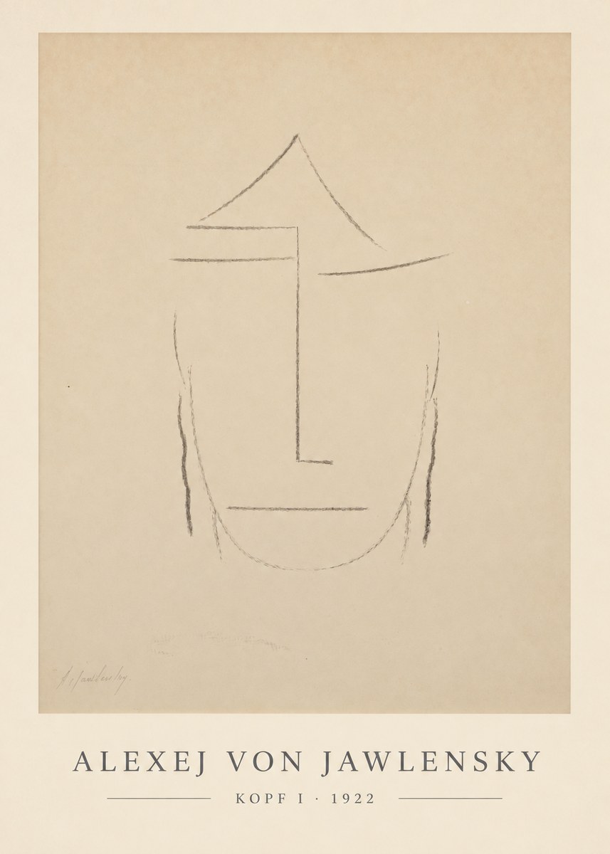Alexej von Jawlensky Kopf I No6 - Plakat