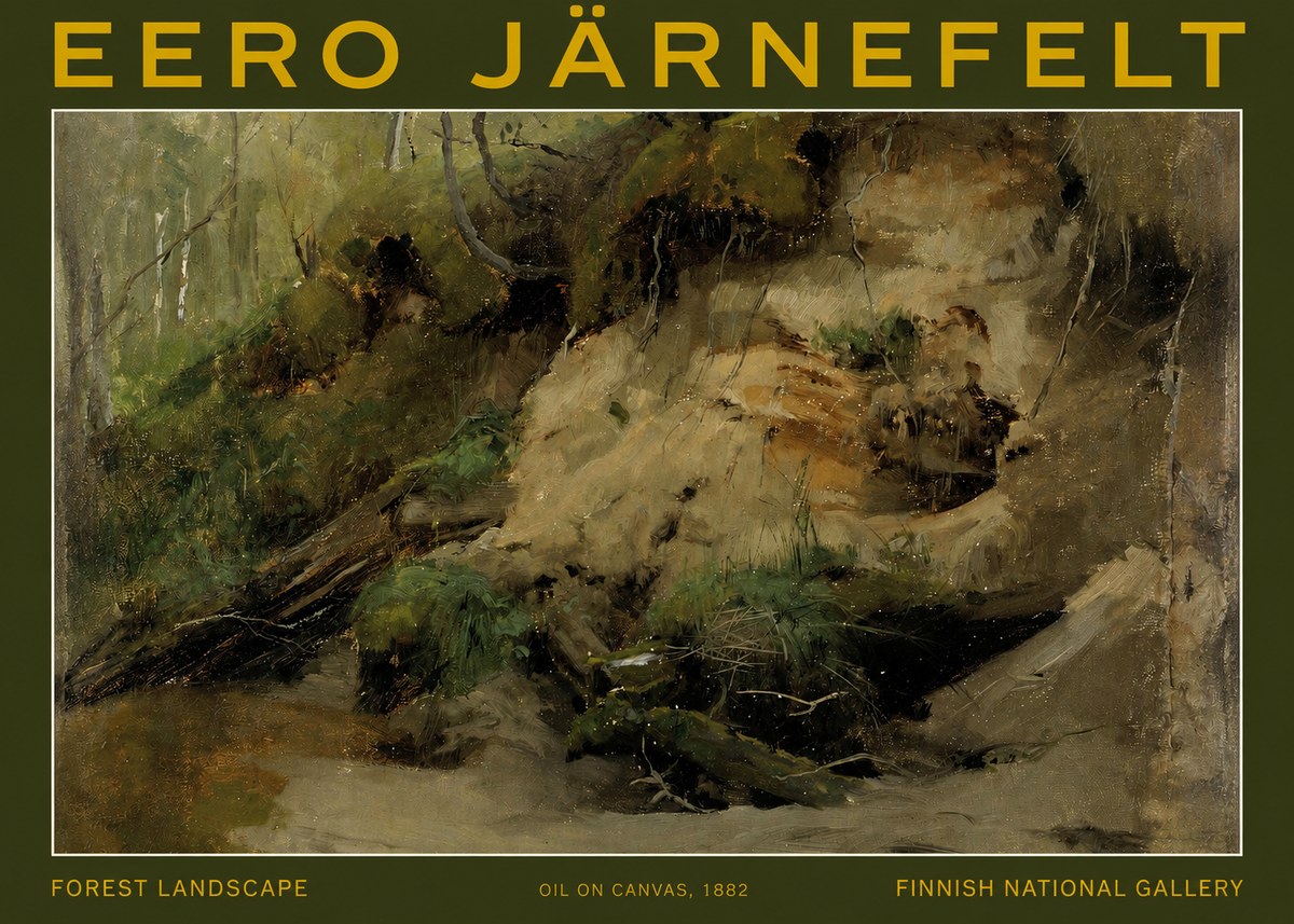 Eero Järnefelt Forest Landscape I No2 - Plakat
