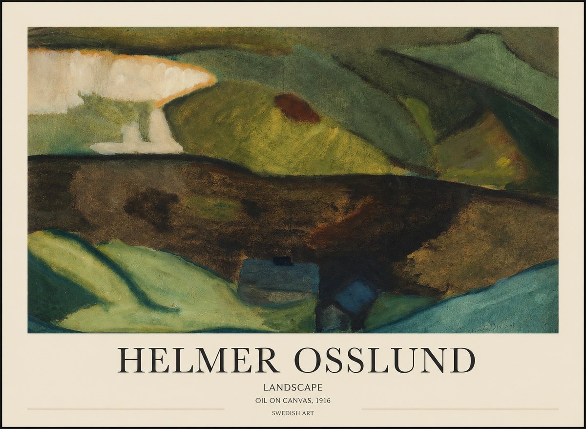 Helmer Osslund Landscape No1 - Plakat