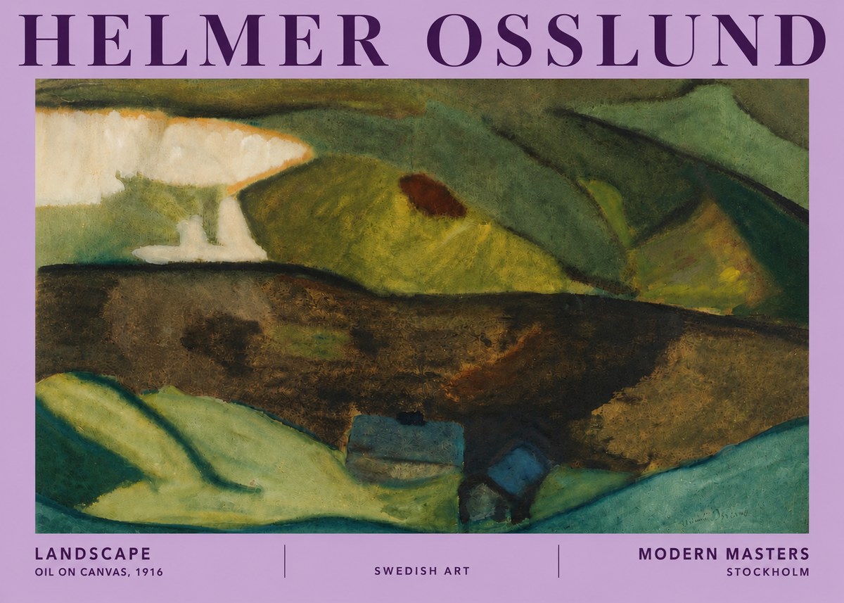 Helmer Osslund Landscape No5 - Plakat