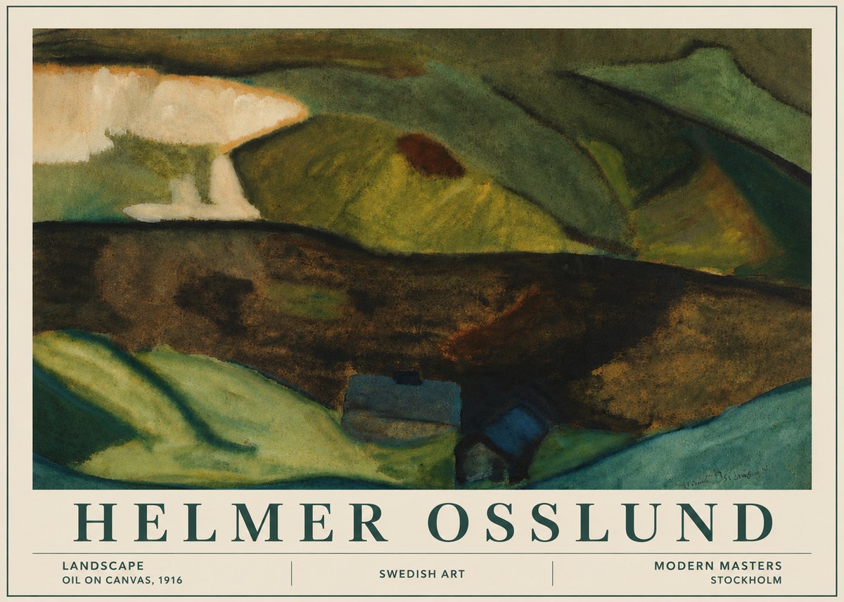 Helmer Osslund Landscape No6 - Plakat